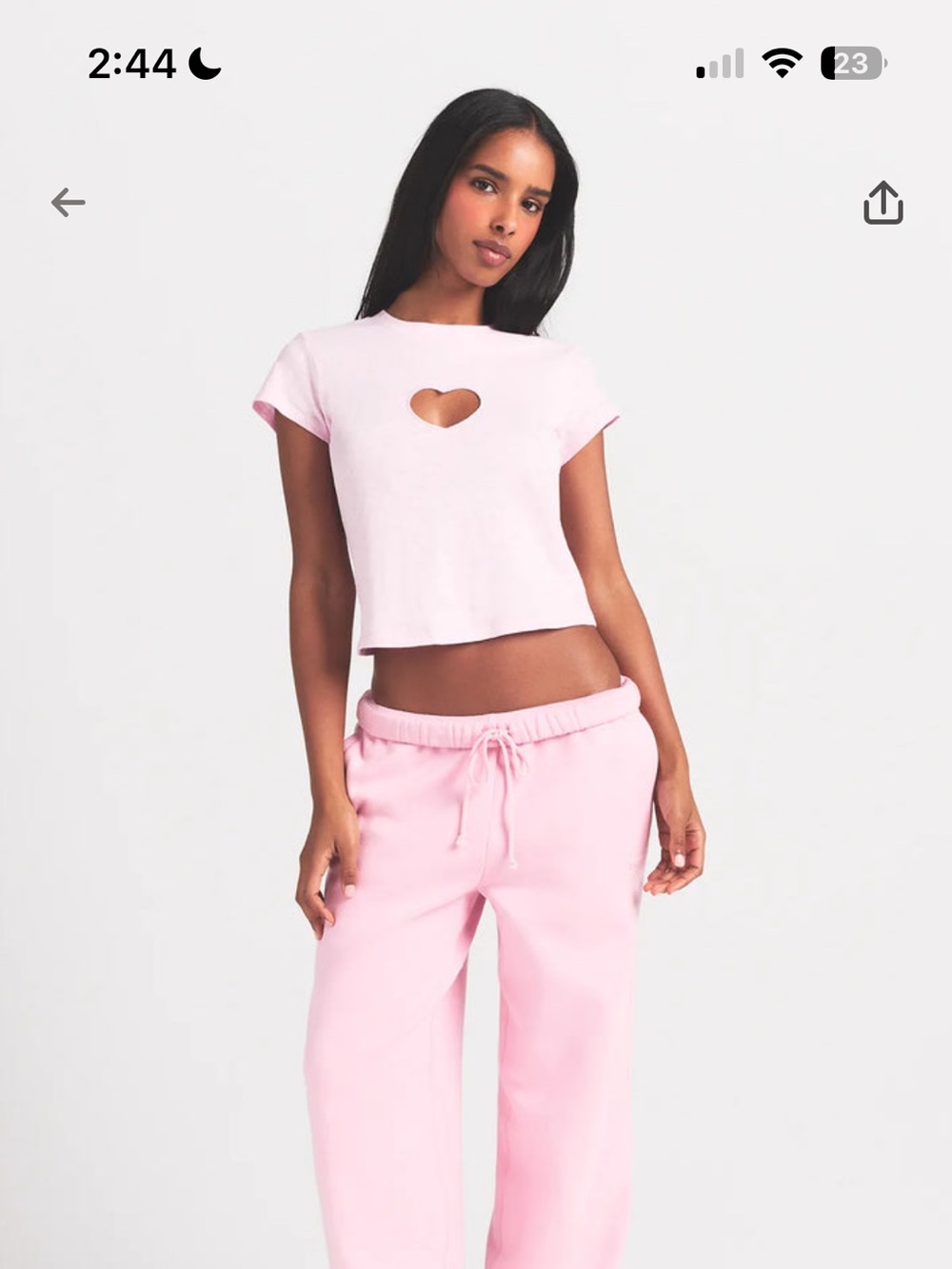 SKIMS Baby heart T shirt